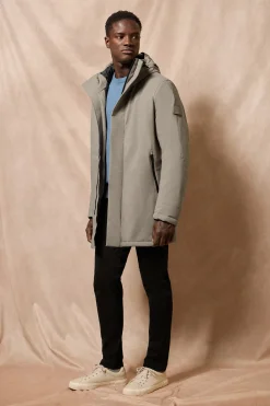 Polo Club Vestes*Manteau Mackey avec capuche fixe et détails Gris Pierre