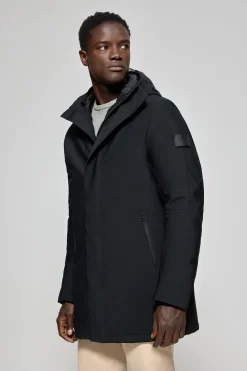 Polo Club Vestes*Manteau Mackey avec capuche fixe et détails Noir