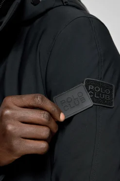 Polo Club Vestes*Manteau Mackey avec capuche fixe et détails Noir