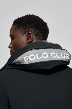 Polo Club Vestes*Manteau Mackey avec capuche fixe et détails Noir