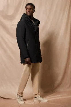 Polo Club Vestes*Manteau Mackey avec capuche fixe et détails Noir