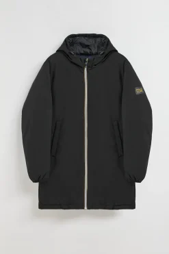 Polo Club Vestes*Manteau matelassé avec capuche et écusson bicolore Noir