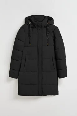 Polo Club Vestes*Manteau Roma couleur e avec capuche amovible et détails Noir