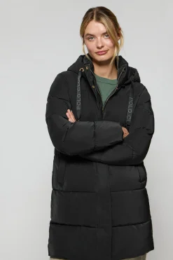 Polo Club Vestes*Manteau Roma couleur e avec capuche amovible et détails Noir