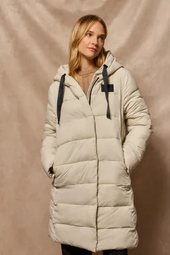 Polo Club Vestes*Manteau Siena à capuche fixe et détails Beige