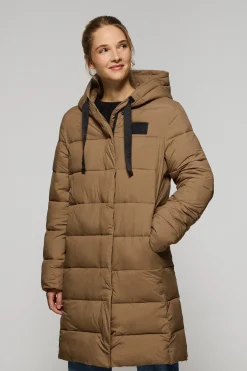 Polo Club Vestes*Manteau Siena marron à capuche fixe et détails Brun