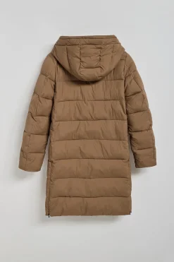 Polo Club Vestes*Manteau Siena marron à capuche fixe et détails Brun