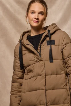 Polo Club Vestes*Manteau Siena marron à capuche fixe et détails Brun