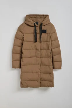 Polo Club Vestes*Manteau Siena marron à capuche fixe et détails Brun