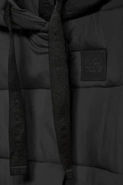 Polo Club Vestes*Manteau Siena à capuche fixe et détails Noir