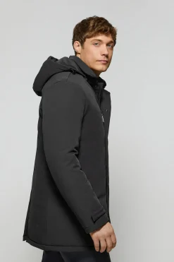Polo Club Vestes*Manteau Soho classique bleu marine avec capuche amovible et détails Noir