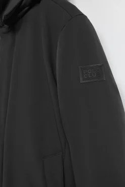 Polo Club Vestes*Manteau Soho classique bleu marine avec capuche amovible et détails Noir