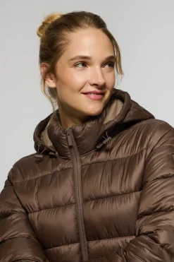 Polo Club Vestes*Manteau Suzette ultralight marron avec écusson Rigby Go Brun