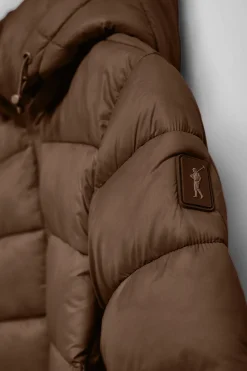 Polo Club Vestes*Manteau Suzette ultralight marron avec écusson Rigby Go Brun
