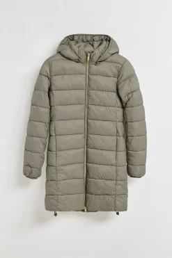 Polo Club Vestes*Manteau ultralight couleur taupe Cecilia à capuche amovible et broderie PC Beige