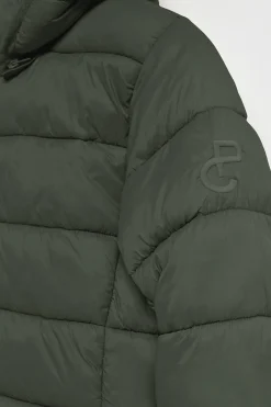 Polo Club Vestes*Manteau ultralight vert Cecilia à capuche amovible et broderie PC Vert forêt
