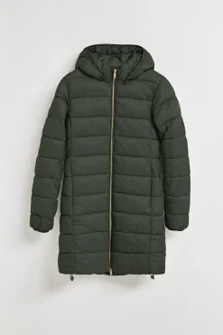 Polo Club Vestes*Manteau ultralight vert Cecilia à capuche amovible et broderie PC Vert forêt