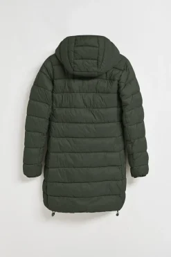 Polo Club Vestes*Manteau ultralight vert Cecilia à capuche amovible et broderie PC Vert forêt