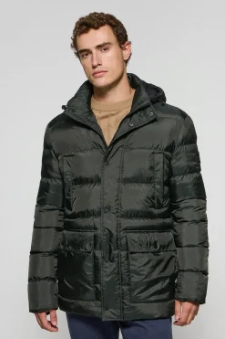 Polo Club Vestes*Manteau Greenwich avec poches et capuche fixe avec détails Vert