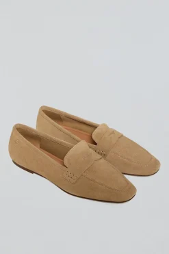 Polo Club Chaussures*Mocassins Antonella en croûte de cuir avec des détails métallisés Camel