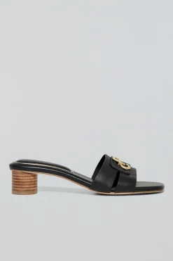 Polo Club Chaussures*Mule à talon Giorgia e avec un détail métallisé Noir