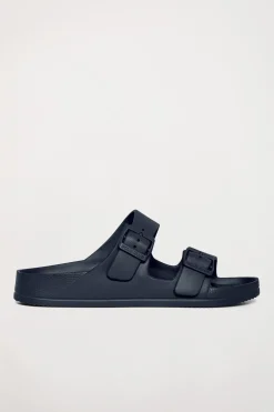 Polo Club Chaussures*Nu-pieds bio pour femme à boucles Bleu Marine