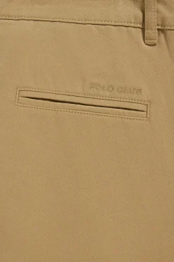 Polo Club Pantalons*Pantalon chino May couleur avec broderie sur une poche minimaliste Sable