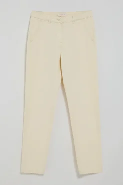 Polo Club Pantalons*Pantalon chino May écru avec broderie sur une poche minimaliste Beige