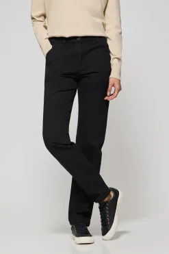 Polo Club Pantalons*Pantalon chino May avec broderie sur une poche minimaliste Noir