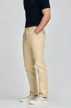 Polo Club Pantalons*Pantalon chino slim Moore Ivoire