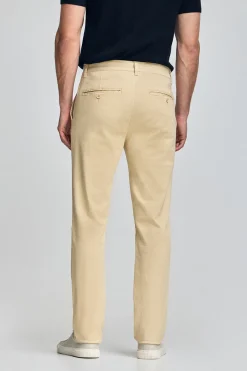 Polo Club Pantalons*Pantalon chino slim Moore Ivoire