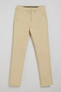 Polo Club Pantalons*Pantalon chino slim Moore Ivoire