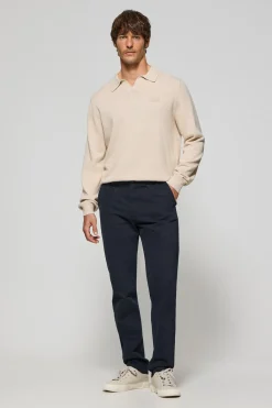 Polo Club Pantalons*Pantalon chino Vanya avec broderie Bleu Marine