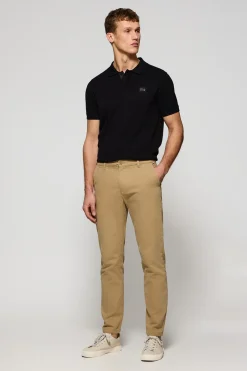 Polo Club Pantalons*Pantalon chino Vanya couleur avec broderie Sable