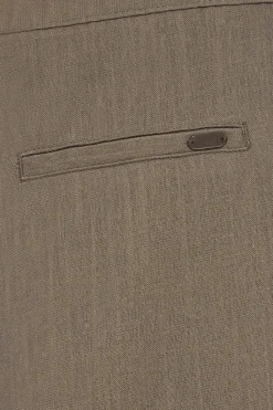 Polo Club Pantalons*Pantalon Deia couleur en coton et lin avec détails Taupe