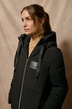 Polo Club Vestes*Parka e Buenos Aires à capuche fixe et détails Noir