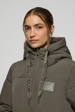 Polo Club Vestes*Parka e Buenos Aires à capuche fixe et détails Vert