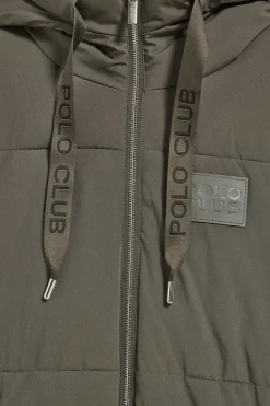 Polo Club Vestes*Parka e Buenos Aires à capuche fixe et détails Vert