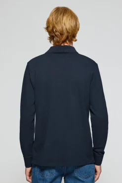 Polo Club Polos*Polo à manches longues à trois boutons avec logo Rigby Go Bleu Marine