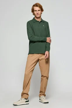 Polo Club Polos*Polo à manches longues à trois boutons avec logo Rigby Go vert Vert chaud