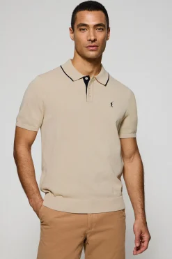 Polo Club Pulls|Polos*Polo en maille avec boutons et broderie Rigby Go Beige