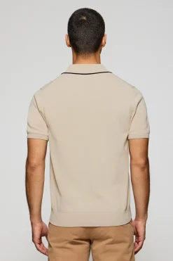 Polo Club Pulls|Polos*Polo en maille avec boutons et broderie Rigby Go Beige