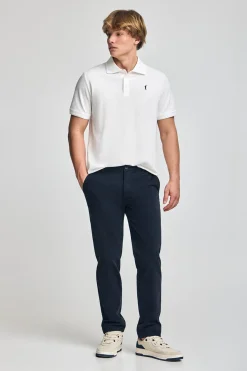 Polo Club Polos*Polo à manches courtes et trois boutons avec logo brodé Rigby Go Blanc