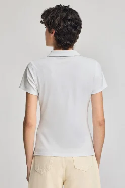 Polo Club Polos*Polo à manches courtes en coton avec broderie Rigby Best Blanc