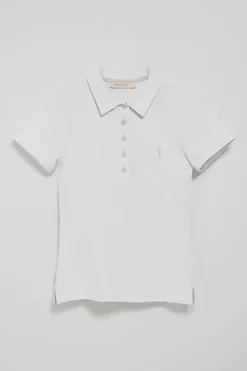 Polo Club Polos*Polo à manches courtes en coton avec broderie Rigby Best Blanc