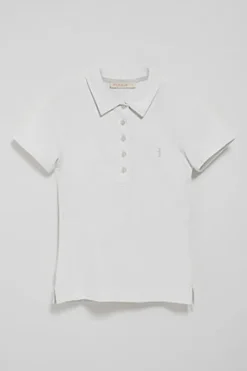 Polo Club Polos*Polo à manches courtes en coton avec broderie Rigby Best Blanc