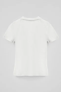 Polo Club Polos*Polo en coton et lin sans boutons avec broderie Rigby Go Blanc