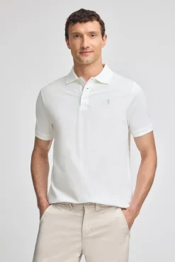 Polo Club Polos*Polo en piqué à manches courtes avec broderie Rigby Best Blanc