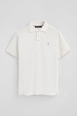 Polo Club Polos*Polo en piqué à manches courtes avec broderie Rigby Best Blanc