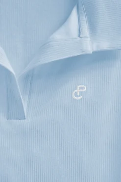 Polo Club Polos*Polo bleu clair sans manches avec monogramme brodé Bleu ciel